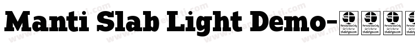 Manti Slab Light Demo字体转换